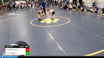 58-63 lbs Quarterfinal - Easton Harrington-Adams, Bryan Youth Wrestling Club vs Ben Lechtenberg, Chase County Wrestling Club