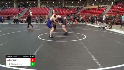 175 lbs Cons. Round 3 - Cooper Wiemers, Ark City Takedown Wrestling Cl vs Jesse (jd) Romero, TEAM GRINDHOUSE