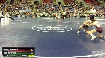 127 lbs Quarterfinal - Ben DeForest, W1-Bismarck vs Brady Peterson, E4-Central Cass