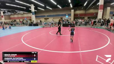 43 lbs Round 1 - Grace Cogar, Spartan Mat Club vs Mariana Alcantara, Silverback Wrestling Forth Worth