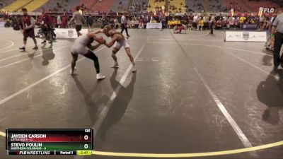 125 lbs Placement Matches (16 Team) - Stevo Poulin, Northern Colorado vs Jayden Carson, Little Rock