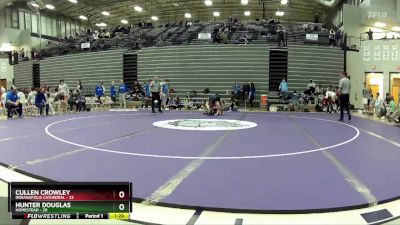 132 lbs Placement Matches (8 Team) - Hunter Douglas, Homestead vs Cullen Crowley, Indianapolis Cathedral