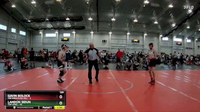 120 lbs Round 4 (6 Team) - Landon Sidun, Top Level vs Gavin Bolock, The Wrestling Mill