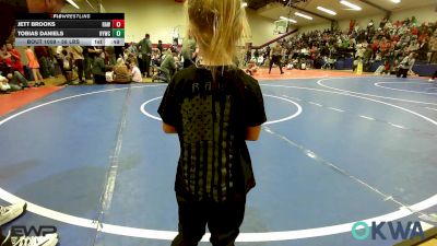 58 lbs Round Of 16 - Jett Brooks, Raw Wrestling Club vs Tobias Daniels, Hilldale Youth Wrestling Club