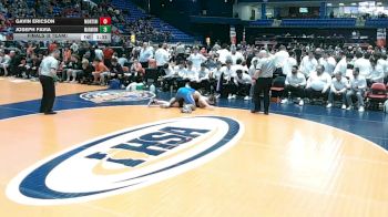 285 lbs Finals (8 Team) - Gavin Ericson, Lombard (Montini) vs Joseph Favia, Aurora (Marmion Academy)