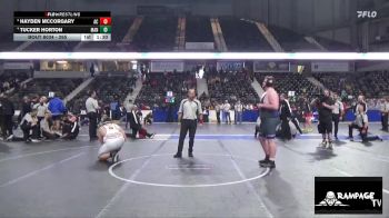 265 lbs 3rd Place Match - Tucker Horton, Manhattan vs Hayden McCorgary, Ark City