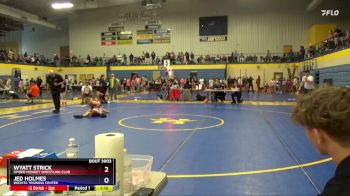 108 lbs Quarterfinal - Wyatt Strick, Spider Monkey Wrestling Club vs Jed Holmes, Wichita Training Center