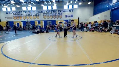 150 lbs Champ. Round 2 - Alcides Martinez, Christopher Columbus High School vs Cooper Garcia, Tigers Club