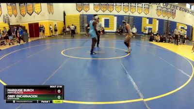 132 Blue 5th Place Match - Marquise Burch, Miami Palmetto vs Obby Encarnacion, South Dade