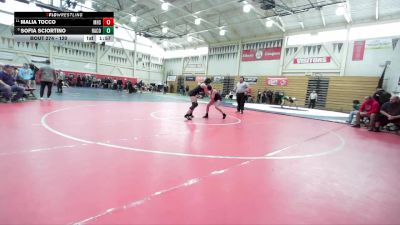 120 lbs Champ. Round 3 - Malia Tocco, Mendocino High School vs Sofia Sciortino, Rancho Cotate