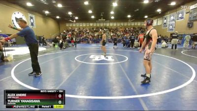 150 lbs Champ. Round 3 - Alex Andre, Simi Valley vs Turner Yanagisawa, Mayfair