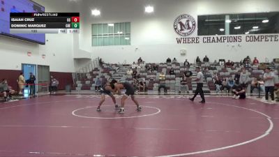 133 lbs Quarters & 1st Wb (16 Team) - Dominic Marquez, Cuesta vs Isaiah Cruz, Cerritos