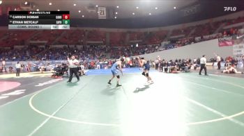 5A Boys 144 lbs Cons. Round 1 - Ethan Metcalf, Eagle Point Boys vs Carson Doman, Canby Boys