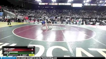2A 132 lbs Semifinal - Jace Waggoner, Tri-Valley vs Riley Lundy, New Plymouth