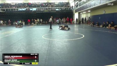 165 lbs Champ. Round 3 - Khalid Ghani, Modesto Junior College vs Abdul Meskienyar, Chabot College