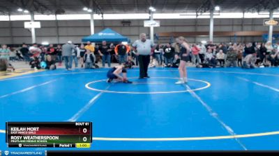 112 lbs Cons. Round 4 - Rosy Weatherspoon, Fruitland Middle School vs Keilah Mort, East Minico Girls