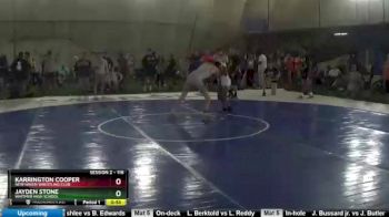 116 lbs Cons. Round 2 - Jayden Stone, Whitmer High School vs Karrington Cooper, New Haven Wrestling Club