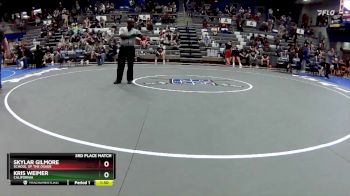 122-130 lbs 3rd Place Match - Skylar Gilmore, School Of The Osage vs Kris Weimer, California