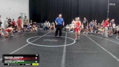 110 lbs Round 7 (8 Team) - Hayden Lauterback, Revolution Elite vs Brayden Johnston, Junior Terps Northeast