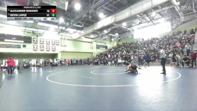 144 lbs Cons. Round 1 - Kevin Lopez, SYLMAR vs Alexander Naranjo, FREMONT