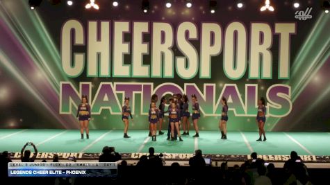 Legends Cheer Elite - Phoenix [2026 L3 Junior - Flex - D2 - Small - A Day 1] 2026 CHEERSPORT National All Star Cheerleading Championship