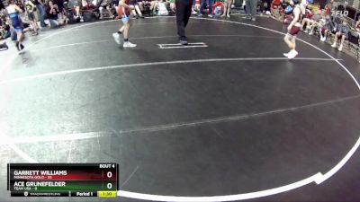 80 lbs Round 2 (6 Team) - Garrett Williams, Minnesota Gold vs Ace Grunefelder, Team USA