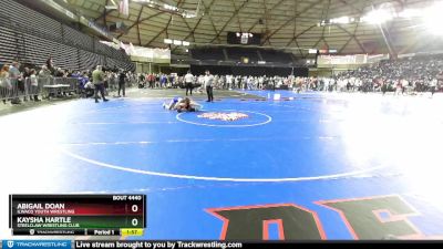 130 lbs Round 2 - Abigail Doan, Ilwaco Youth Wrestling vs Kaysha Hartle, Steelclaw Wrestling Club