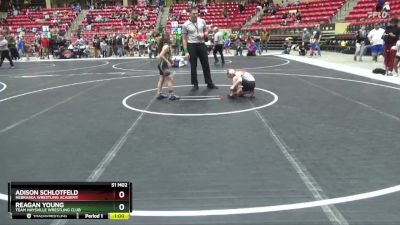 80 lbs Champ. Round 1 - Adison Schlotfeld, Nebraska Wrestling Academy vs Reagan Young, Team Haysville Wrestling Club