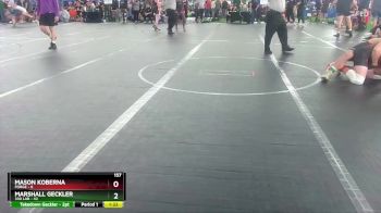 157 lbs Finals (2 Team) - Marshall Geckler, 330 Lab vs Mason Koberna, FORGE