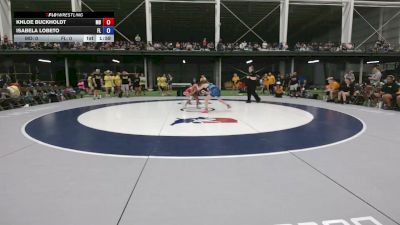 95 lbs Isabela Lobeto, Florida vs Khloe Buckholdt, Maryland
