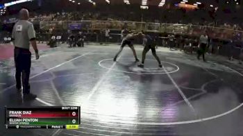 2A 160 lbs Semifinal - Frank Diaz, Brandon vs Elijah Penton, Winter Springs