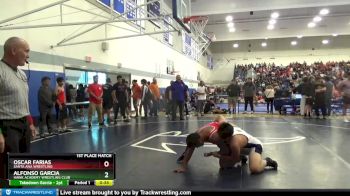 195 lbs 1st Place Match - Alfonso Garcia, Hawk Academy Wrestling Club vs Oscar Farias, Santa Ana Wrestling