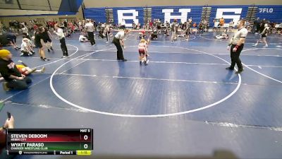 67 lbs Round 3 - Wyatt Paraso, Charger Wrestling Club vs Steven Deboom, Heber City