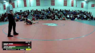 150 lbs Semifinal - Savva DiRienzo, Poland Seminary vs Aidan Jones, Revere