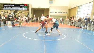 197-H lbs 3rd Place - Josiah Barrera, RedNose Wrestling School vs JohnVincent Sammartano, Vougar's Honors Wrestling