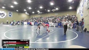 143 lbs Cons. Round 2 - Allyah Shumaker, Arvin vs Jaelyn Unpingco, Clovis East