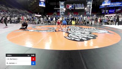 136 lbs Cons 32 #1 - Allison Garbacz, IL vs Brylee James, MO