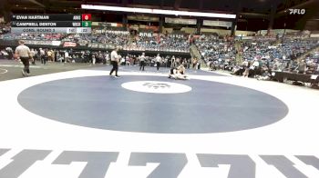 157 lbs Cons. Round 3 - Evan Hartman, Andover HS vs Campbell Denton, Wichita-Bishop Carroll HS