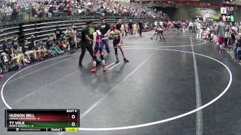 80 lbs Semis & 1st Wrestleback (8 Team) - Hudson Bell, Kansas Copperheads vs Ty Volk, North Dakota 2