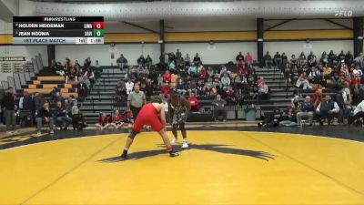 215 lbs 1st Place Match - Jean Ngoma, Xavier, Cedar Rapids vs Holden Heideman, Linn-Mar