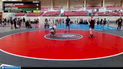 160-179 lbs Round 3 - Jaysin Erwin, Mitchell Youth Wrestling vs Connor Langford, North Carolina