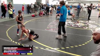 62 lbs Champ. Round 1 - Benjamin Ortiz, Mid Valley Wrestling Club vs Broden Shearer, Rogue Wrestling Club