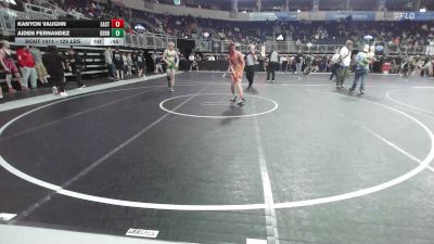 125 lbs 7th Place - Kanyon Vaughn, East Kansas Eagles vs Aiden Fernandez, Derby WC