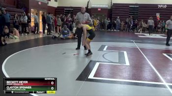 PW-12 lbs Semifinal - Beckett Meyer, Mount Vernon WC vs Clayton Spenner, Lynx Wrestling Club