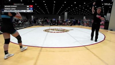140 lbs Champ. Rd Of 16 - Nevaeh Dorsey, Midwest City Elite vs Teresa Lopez, Rise