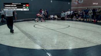 93 lbs Champ. Round 1 - Gunnar Nelsen, All American Wrestling Club vs Stradin Phillips, Kimberly Bulldog Wrestling Club