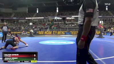 174 lbs 7th Place Match - Joshua Kenny, Grand Valley St. vs Dalton Gimbor, Kutztown