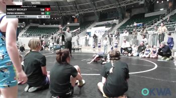 52 lbs Rr Rnd 1 - Harley Beckley, Team Tulsa Girls vs Piper Norrell, SW Girls