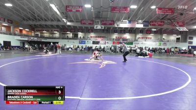 133 lbs Quarterfinal - Braden Carson, Eastern Oregon University (OR) vs Jackson Cockrell, Grand View (Iowa)