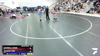 115 lbs Cons. Semi - Campbell Crabb, IA vs Phoenix Fure, MN